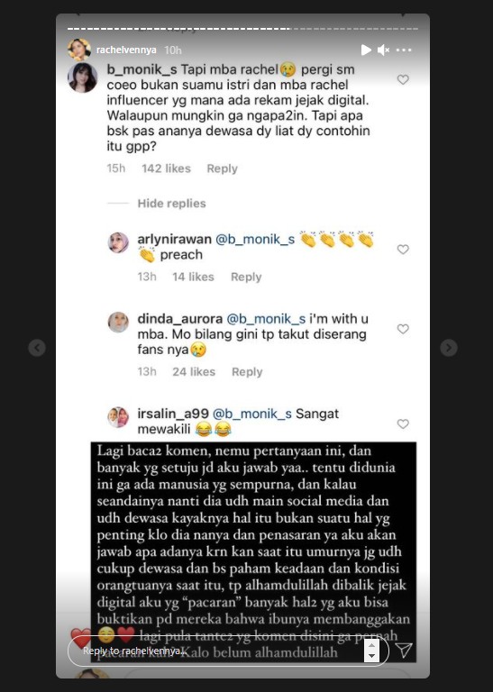 Dicibir Usai Sering Umbar Kemesraan, Rachel Vennya: Yang Komentar di Sini Gak Pernah Pacaran?