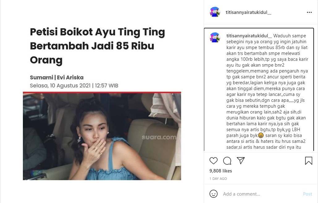 Karier Ayu Ting Ting Diprediksi Bakal Hancur, Paranormal Ini Justru Beri Ramalan Berbeda