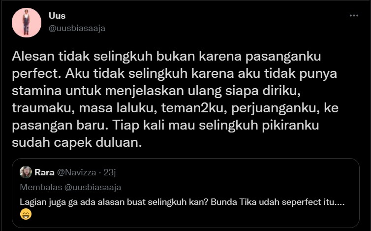 Uus Blak-blakan Ungkap Alasan Ogah Selingkuhi Istri: Bukan Karena Pasanganku Perfect