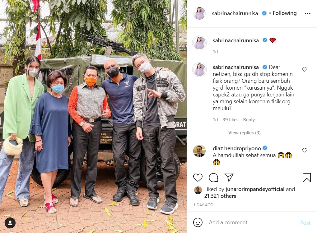 Deddy Corbuzier Dicibir Makin Kurus Usai Sakit, Sabrina Chairunnisa Geram