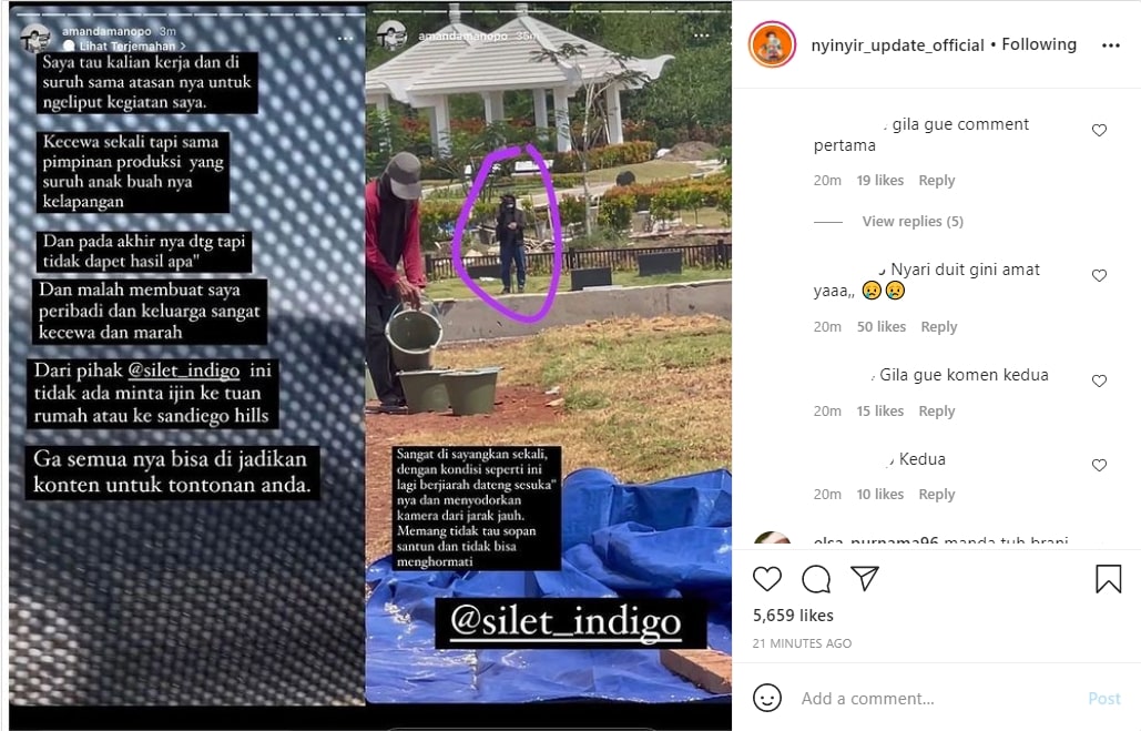 Ziarah ke Makam Mama Diliput Wartawan, Amanda Manopo Geram: Tak Tahu Sopan Santun