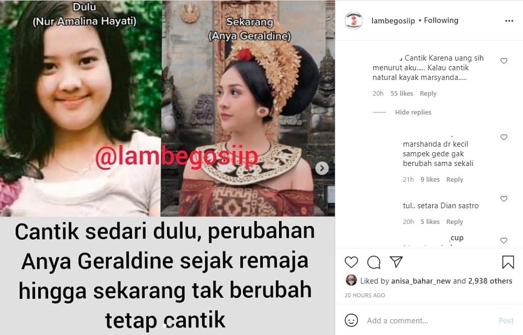 Wajah Masa Lalu Anya Geraldine Tuai Sorotan, Nama Marshanda Malah Ikut Terseret