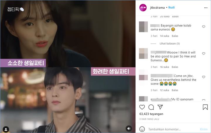 Cha Eun Woo ASTRO dan Han So Hee diharapkan dipasangkan di drama