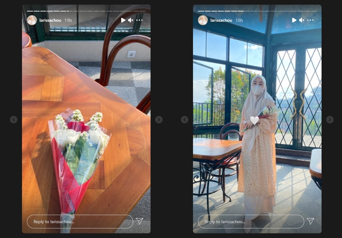 Larissa Chou Eks Alvin Faiz Pamer Buket Bunga, Sudah Punya Gebetan Baru?