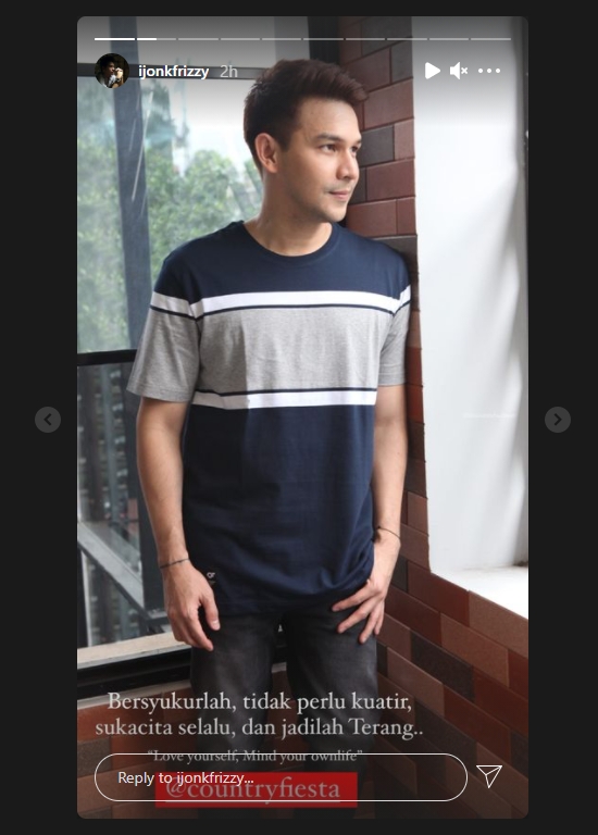 Digugat Cerai Dhena Devanka, Jonathan Frizzy Singgung Tentang Cintai Diri Sendiri