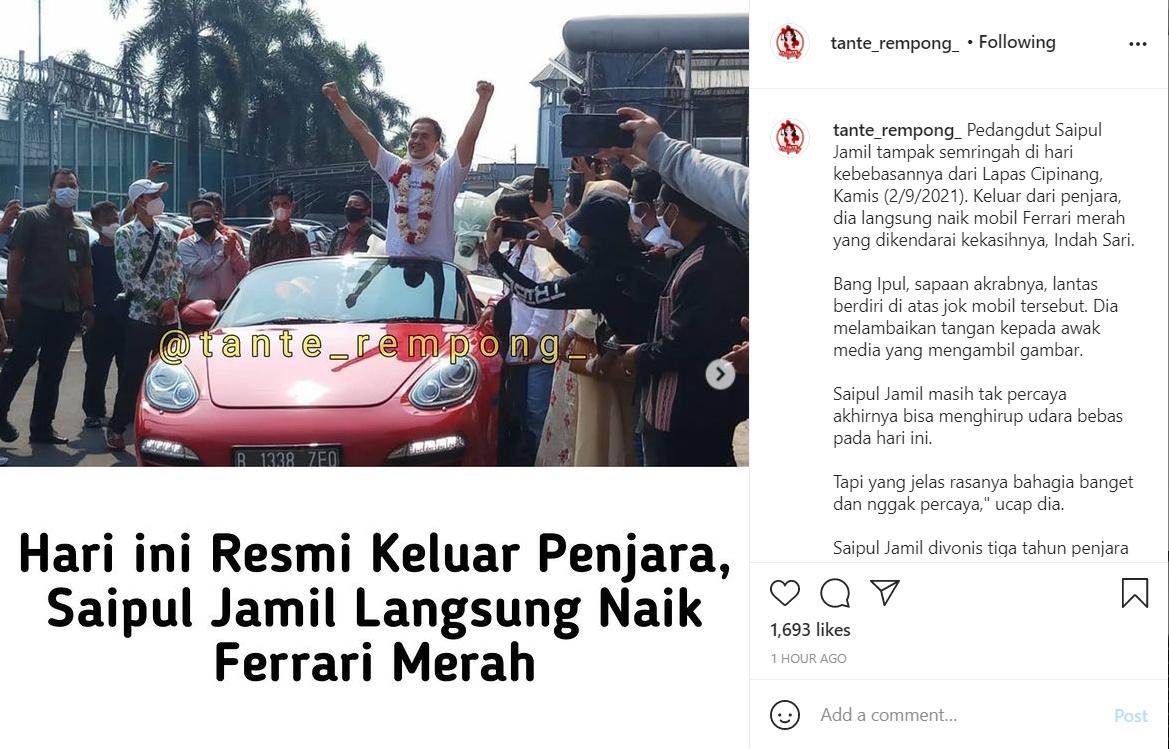Akhirnya Bebas dari Penjara, Saiful Jamil: Kayak Orang Bangun Tidur!