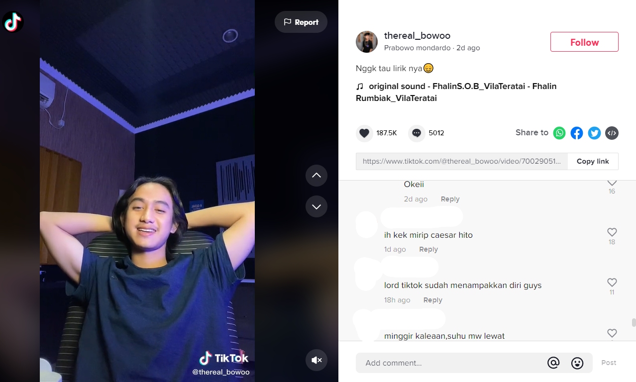 Penampilan Baru Bowo TikTok Bikin Auto Kesengsem, Disebut Mirip Caesar Hito