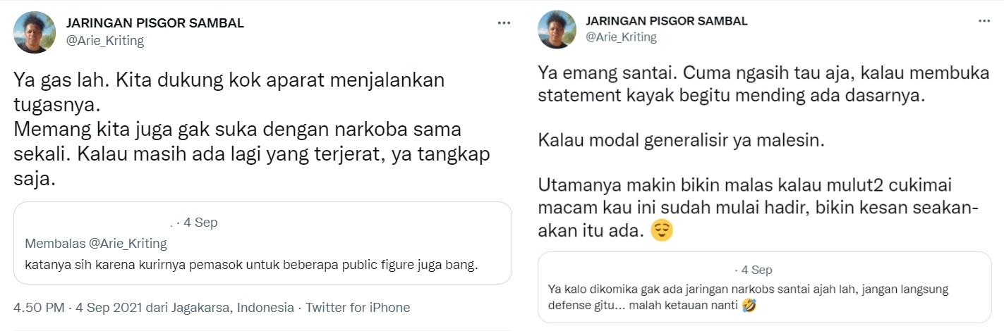 Kalangan Komika Dikabarkan Ada Jaringan Narkoba, Arie Kriting Minta ke Polisi Ini