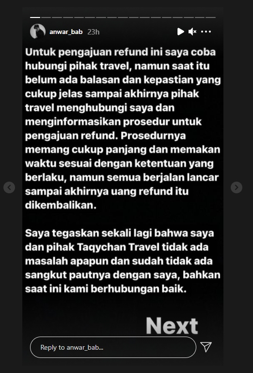 Diduga Jadi Korban Travel Umrah Taqy Malik, Anwar Sanjaya Klarifikasi