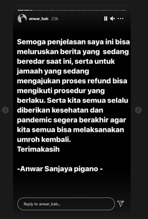 Diduga Jadi Korban Travel Umrah Taqy Malik, Anwar Sanjaya Klarifikasi