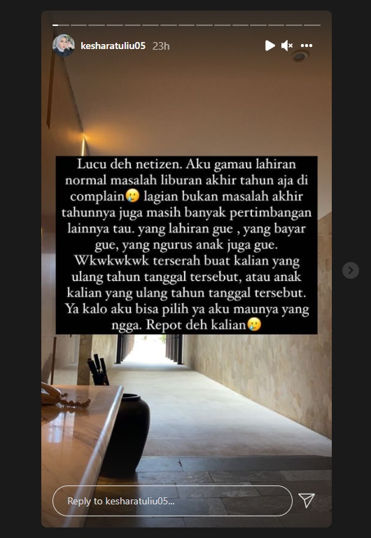 Kesha Ratuliu Kena Nyinyir Gegara Pilih Lahiran Caesar, Ungkap Alasan Ini