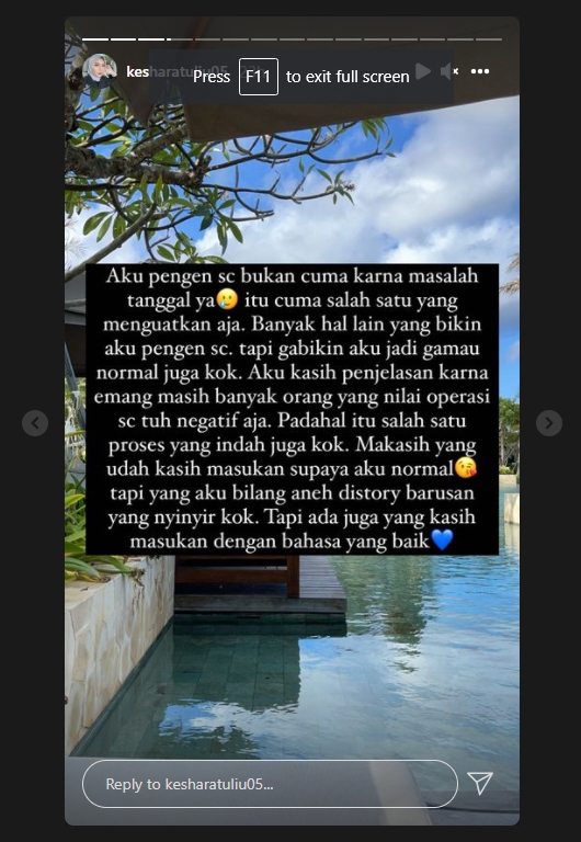 Kesha Ratuliu Kena Nyinyir Gegara Pilih Lahiran Caesar, Ungkap Alasan Ini