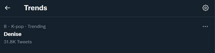 Denise Secret Number trending topic di Twitter