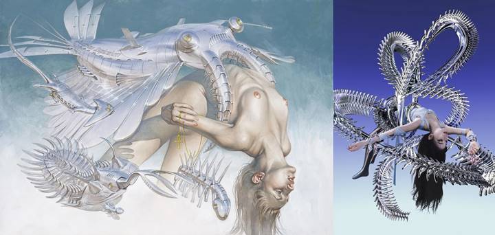 aespa dinilai meniru ilustrasi dari Hajime Sorayama