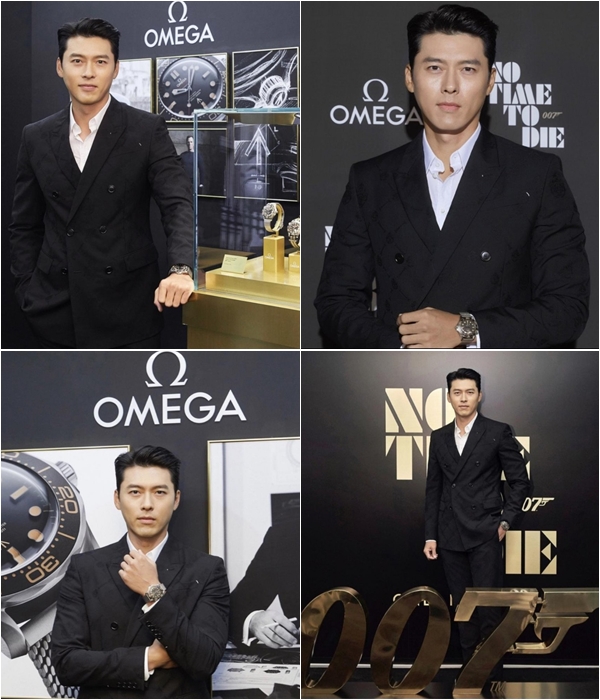 Tampil Maskulin, Hyun Bin Pamer Pesona Memikat di Acara Pop Up Store OMEGA