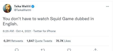 Sutradara \'Thor: Ragnarok\' Rekomendasikan Hal Ini Saat Biar Lebih Asyik Nonton \'Squid Game\'