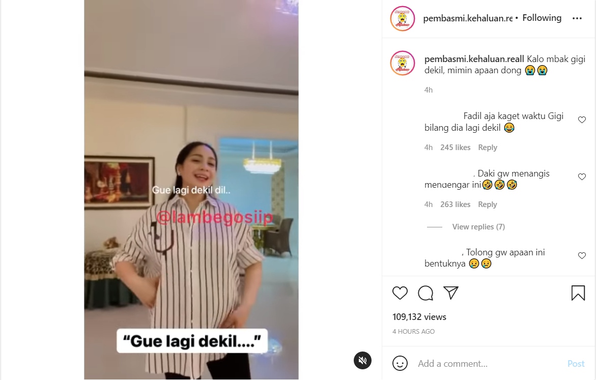 Nagita Slavina Blak-blakan Sebut Diri Sendiri Dekil, Netizen Langsung Insecure
