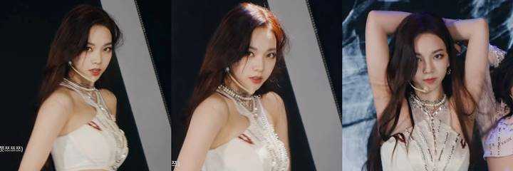 Karina aespa dengan rambut berantakan mencuri perhatian