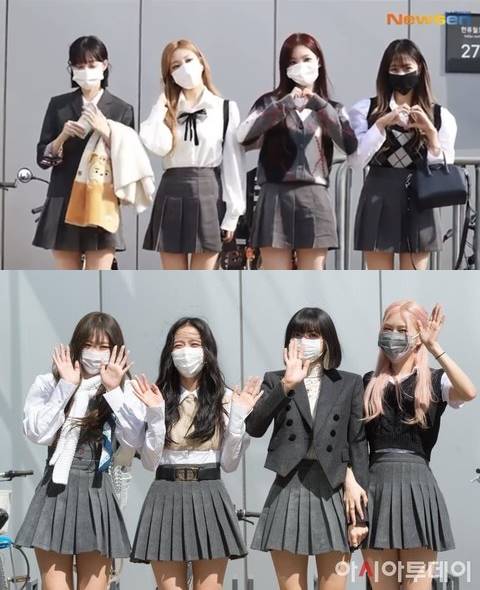 seragam yang digunakan aespa di \'Knowing Brothers\' dinilai meniru BLACKPINK