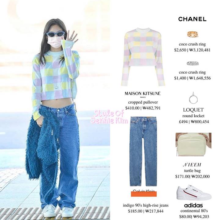 Harga fashion airport yang dikenakan oleh Jennie BLACKPINK