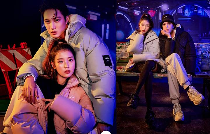 Potret Kai EXO dan IU untuk brand Blackyak