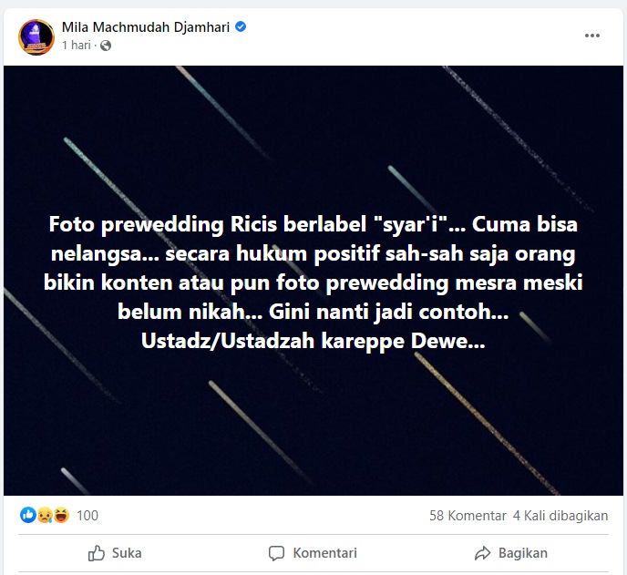 Konsep Foto Prewedding Ria Ricis dan Teuku Ryan Kena Sindir Mantan Politisi Ini
