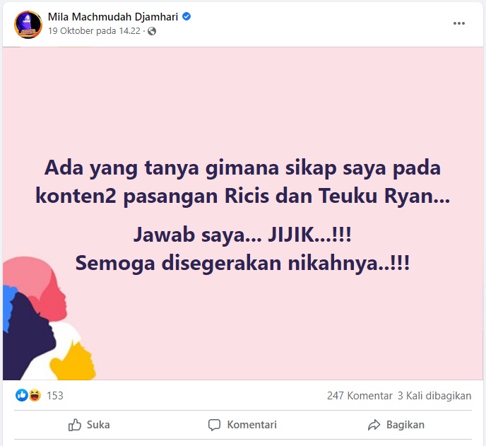 Konsep Foto Prewedding Ria Ricis dan Teuku Ryan Kena Sindir Mantan Politisi Ini
