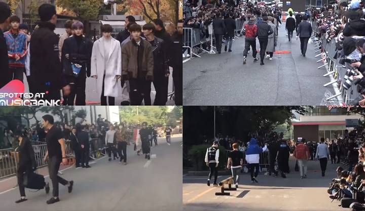 Momen Wanna One dan BTS di \'Music Bank\'