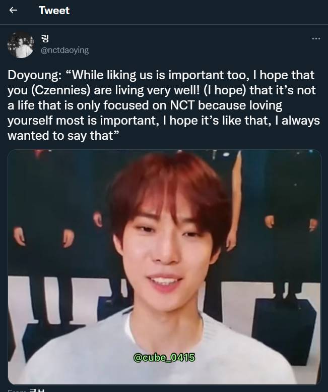 Doyoung NCT di jumpa penggemar virtual