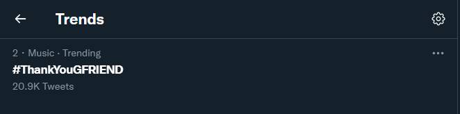 GFRIEND trending