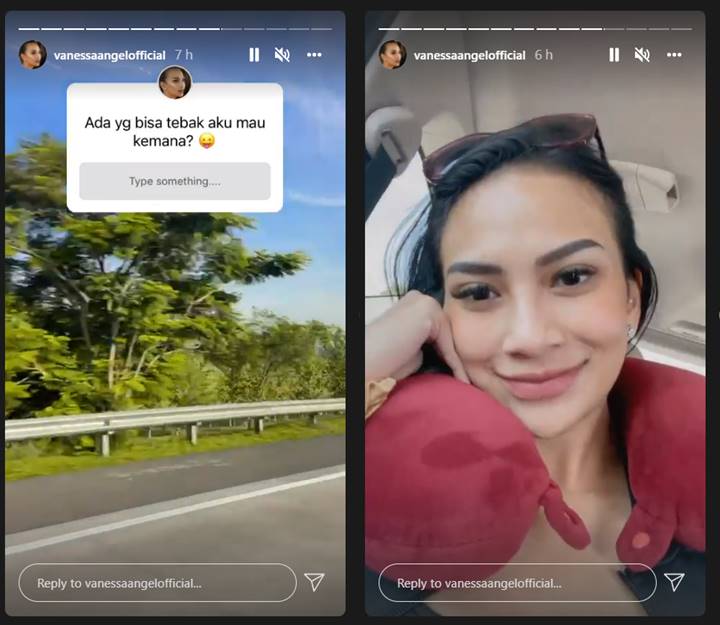 Instagram Story terakhir Vanessa Angel