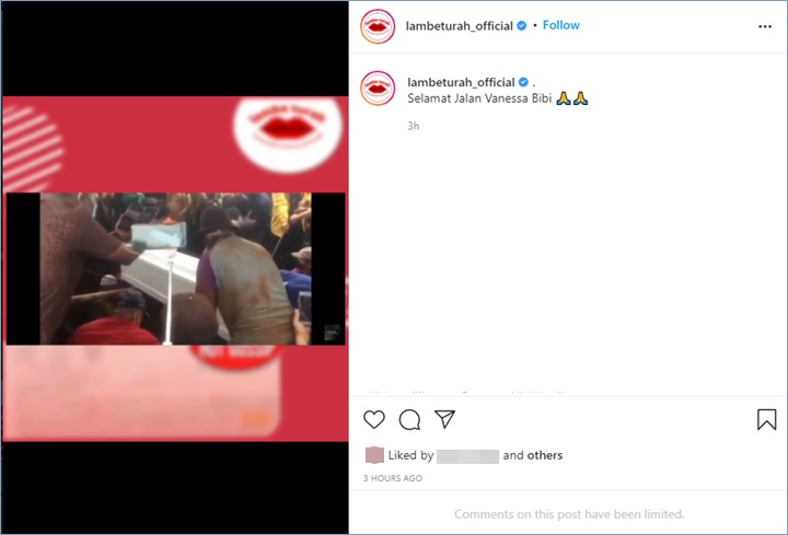 Prosesi pemakaman Vanessa dan Bibi