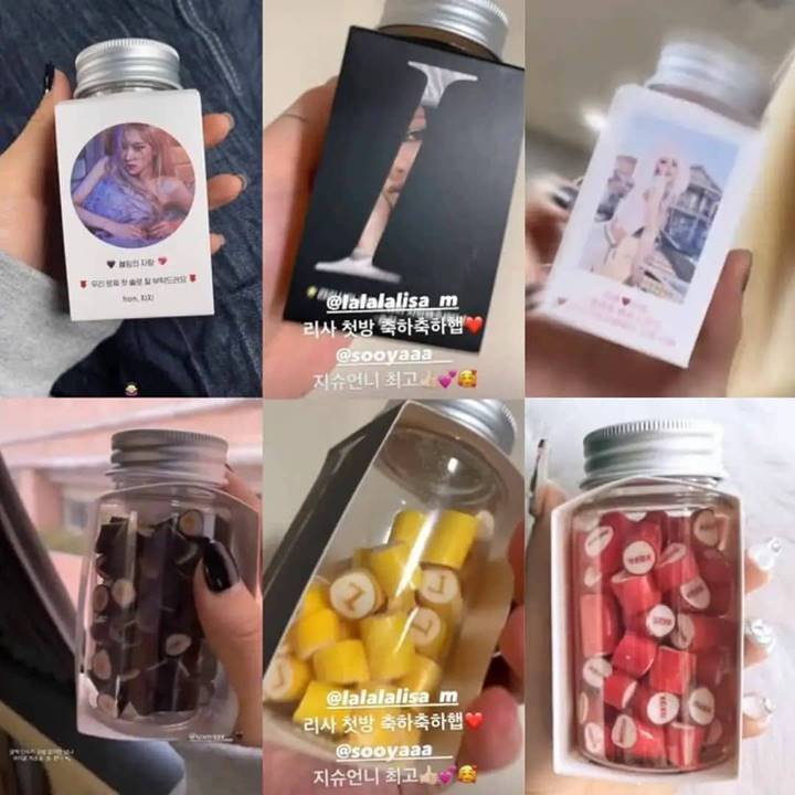 Jisoo BLACKPINK memberikan dukungan permen di jadwal solo member BLACKPINK dan Jeon Somi