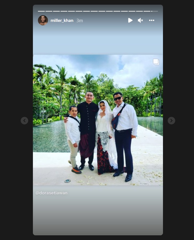 Miller Khan dan Farina Rebecca Resmi Menikah, Banjir Ucapan Selamat dari Sahabat
