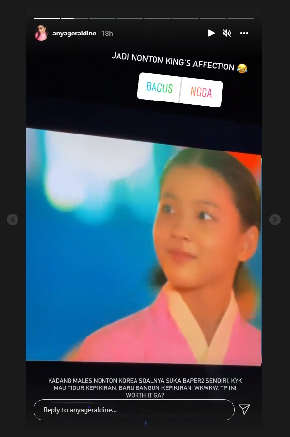 Anya Geraldine Beber Alasan Malas Nonton Drama Korea, Gara-gara Takut Ini?