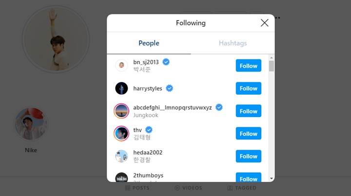 Choi Woo Shik mengikuti Instagram V dan Jungkook BTS