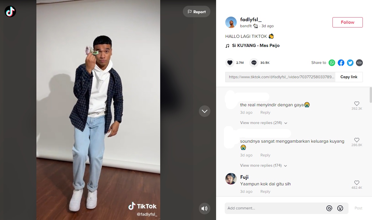 Heboh Dikira Nyindir Keluarga Doddy, Fadly Adik Bibi Beberkan Alasan Pembuatan TikTok \'Si Kuyang\'