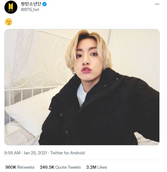Kicauan Twitter BTS Jadi Tweet yang Paling Banyak di Retweet di Tahun 2021