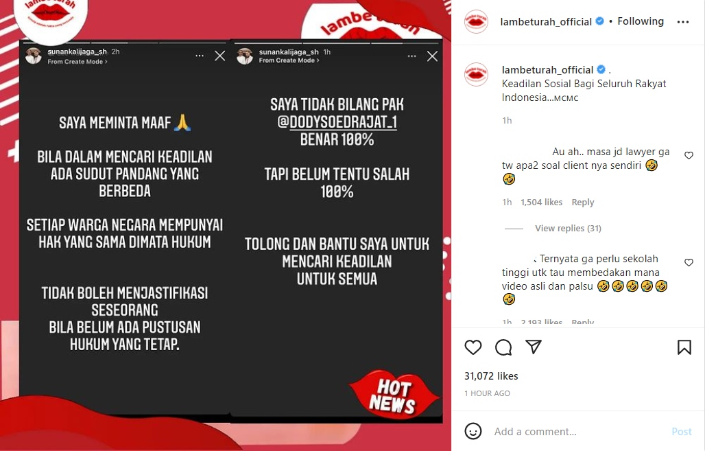 Video Tentang Gala Sky Terbukti Salah Paham, Sunan Kalijaga Minta Maaf