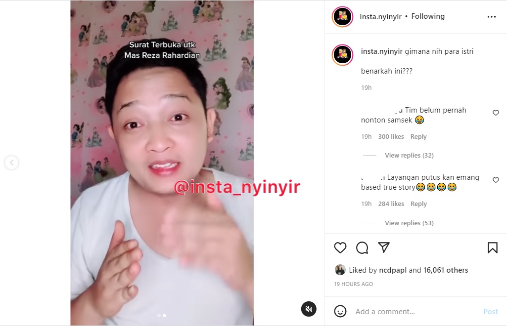 Reza Rahadian Dapat Surat Terbuka Gara-gara Series \'Layangan Putus\'