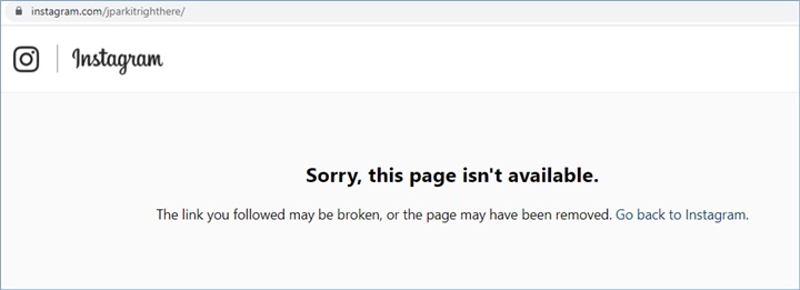 Akun Instagram Jay Park tidak dapat diakses