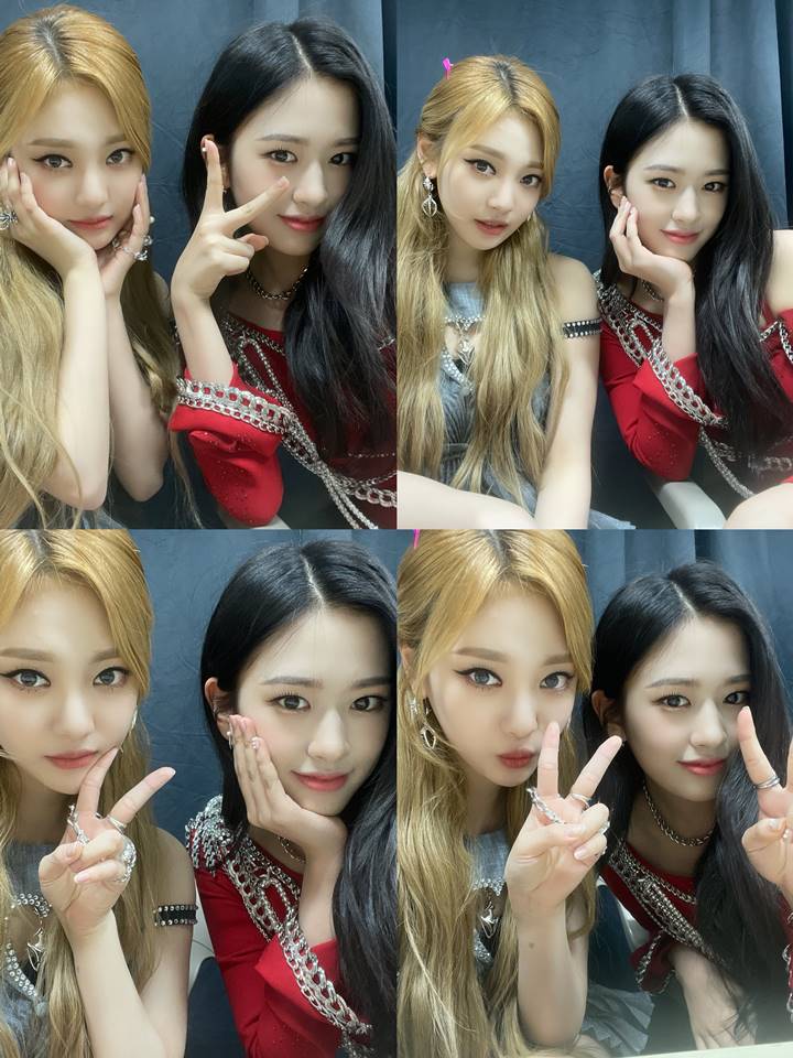 Ningning aespa menunjukkan kedekatan dengan Yujin IVE di Bubble