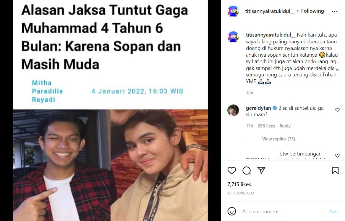 Dituntut 4,5 Tahun Penjara, Peramal Ini Terawang Hukuman Gaga Muhammad Bakal Makin Berkurang?