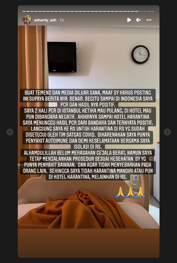 Ashanty Ungkap Kondisi Terkini Usai Dikabarkan Positif Covid-19, Alami Gejala Berat?