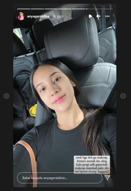 Anya Geraldine Tak Segan Pamer Muka Tanpa Makeup, Masih Tetap Cantik?