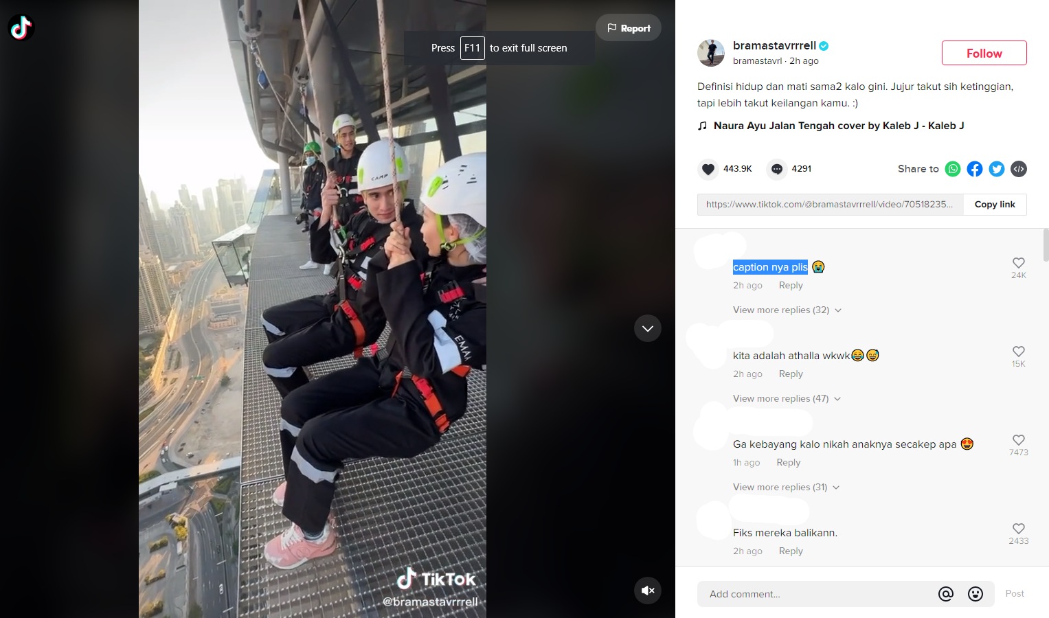 Pamer Momen Romantis Ini Bareng Natasha Wilona, Caption Verrell Bramasta Malah Bikin \'Nangis\'