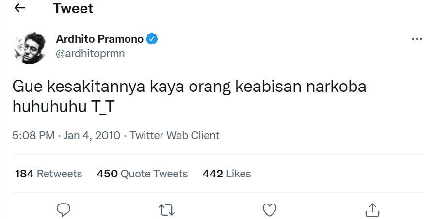 Cuitan Ardhito Pramono Ngaku \'Kesakitan\' Hingga \'Naik\' Habis Makan Sayur Jadi Viral