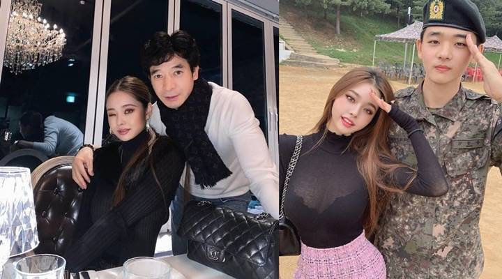 Potret Song Ji Ah dengan sang ayah dan adik laki-lakinya