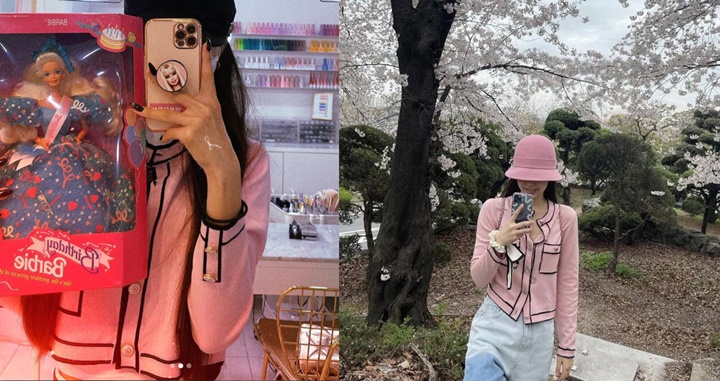 Perbandingan pakaian Song Ji Ah dan Jennie BLACKPINK