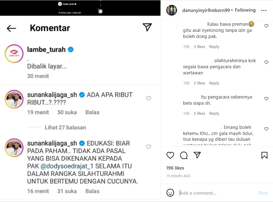 Sunan Kalijaga Tuai Protes Usai Diduga \'Bela\' Aksi Doddy Sudrajat Tengok Cucu